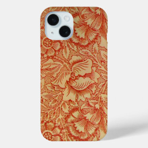 Funda Para iPhone 15 Morris - Patrón rosa y adormidera.floral