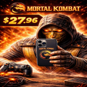 Funda Para iPhone 11 Pro Mortal Kombat Camiseta Vintage — Pequeña Ajustada