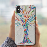 Funda Para iPhone 13 Pro Mosaico<br><div class="desc">Este singular estuche de teléfono presenta un árbol de mosaicos con colores arcoiris sobre un fondo gris pálido. Porque creamos nuestra propia obra de arte no encontrarás esta imagen exacta de otros diseñadores. Mosaico original © Michele Davies</div>