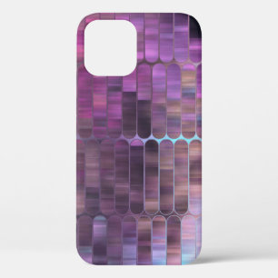 Funda Para iPhone 12 Mosaico abstracto brillante multicolor con brillo