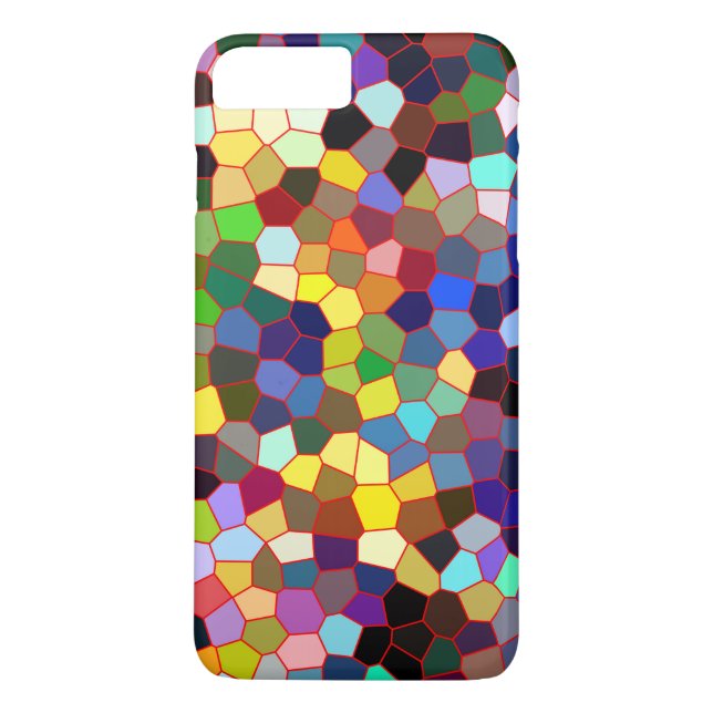 Funda De Case-Mate Para iPhone Mosaico abstracto colorido (Reverso)