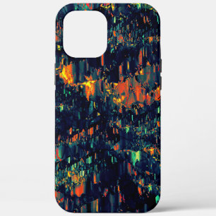 title_seo2 Mosaico abstracto de fogata desplazada sobre verde