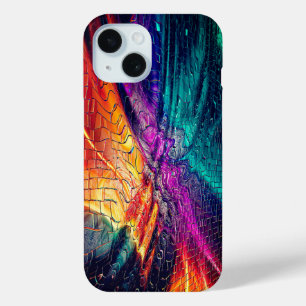 Funda Para iPhone 15 Mosaico abstracto vibrante