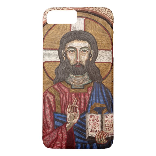 Funda De Case-Mate Para iPhone Mosaico antiguo de Jesús (Reverso)