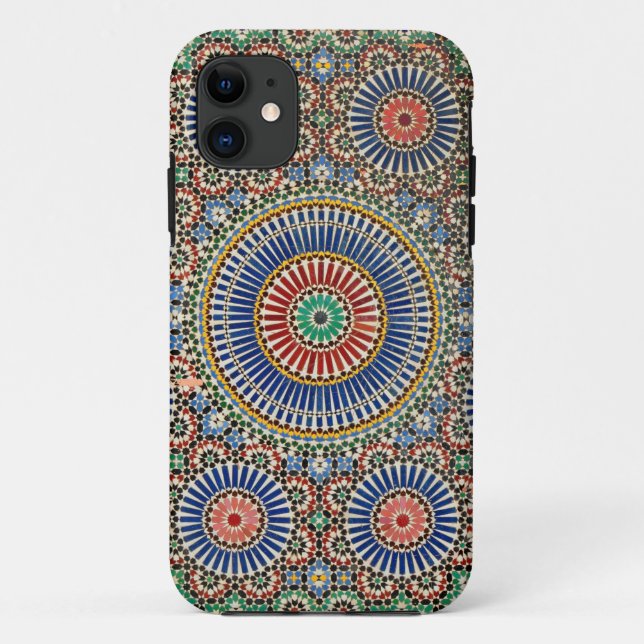 Funda De Case-Mate Para iPhone mosaico árabe marruecos islam patrón religioso (Reverso)
