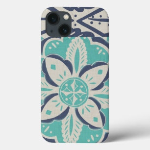 Funda Para iPhone 13 Mosaico azul IV