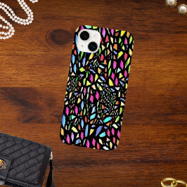 Funda Para iPhone 14 Plus De Case-Mate Mosaico de acuarela negra de tono jewel