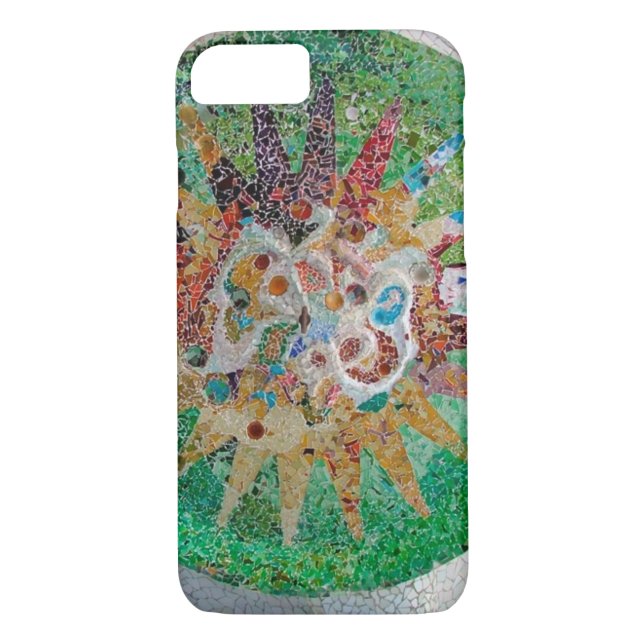Funda De Case-Mate Para iPhone Mosaico de Nouveau Gaudi del arte (Reverso)