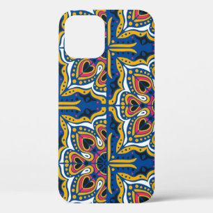 Funda Para iPhone 12 Mosaico Indio Talavera: Cerámica sin Marea.