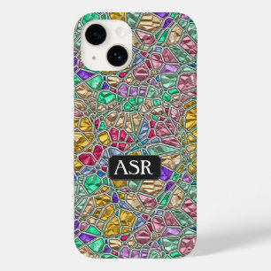 Funda Para iPhone 14 De Case-Mate Mosaico Jewel - vidrio manchado o bonito de efecto