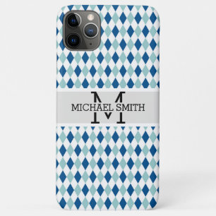 Funda Para iPhone 11 Pro Max Mosaico Moderno Monograma #7