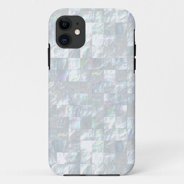 Funda De Case-Mate Para iPhone Mosaico nacarado (Reverso)