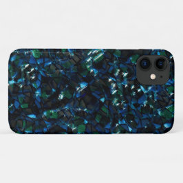Funda Para iPhone 11 Mosaico raro sobre fondo oscuro y brillo nebuloso