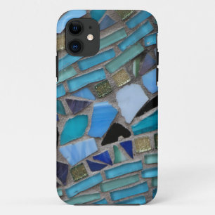 Funda Para iPhone 11 Mosaicos azules y verdes
