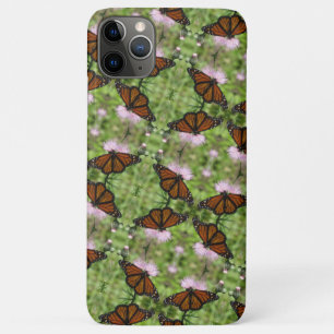Funda Para iPhone 11 Pro Max Moscas monarcas en estuche de teléfono con un silb