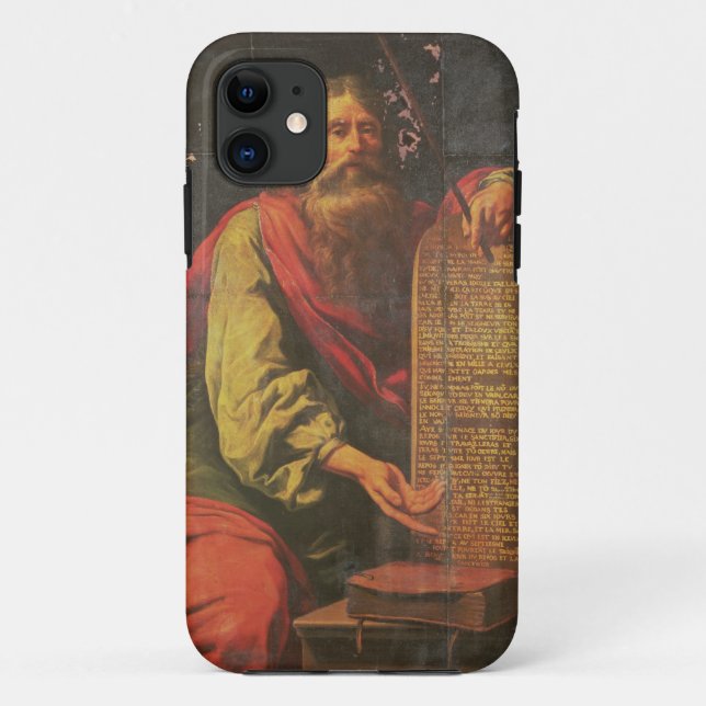 Funda De Case-Mate Para iPhone Moses y las tabletas de la ley (Reverso)