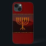 Funda Para iPhone 13 Moshe es Menorah<br><div class="desc">En la Torá Moshe Rabbenu se le dice: "Harás una Menora de oro puro, golpeada, la Menora será hecha, su base, su rama, sus goballes, sus pechos y sus flores serán martilladas de ella", y más tarde, "Mira, y construye, según su forma que te enseñan en la montaña". 25:40]. Rashi...</div>