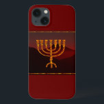 Funda Para iPhone 13 Moshe es Menorah<br><div class="desc">En la Torá Moshe Rabbenu se le dice: "Harás una Menora de oro puro, golpeada, la Menora será hecha, su base, su rama, sus goballes, sus pechos y sus flores serán martilladas de ella", y más tarde, "Mira, y construye, según su forma que te enseñan en la montaña". 25:40]. Rashi...</div>