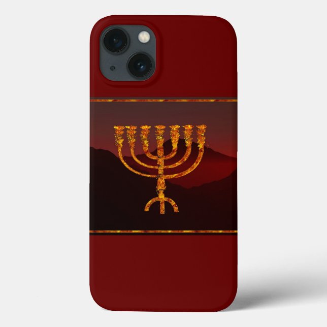 Funda De Case-Mate Para iPhone Moshe es Menorah (Reverso)