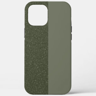 Moss Green Duo-Texture iPhone 12 Pro Max Funda