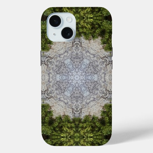 Funda De Case-Mate Para iPhone Moss verdes y arte de la naturaleza terrestre (Reverso )