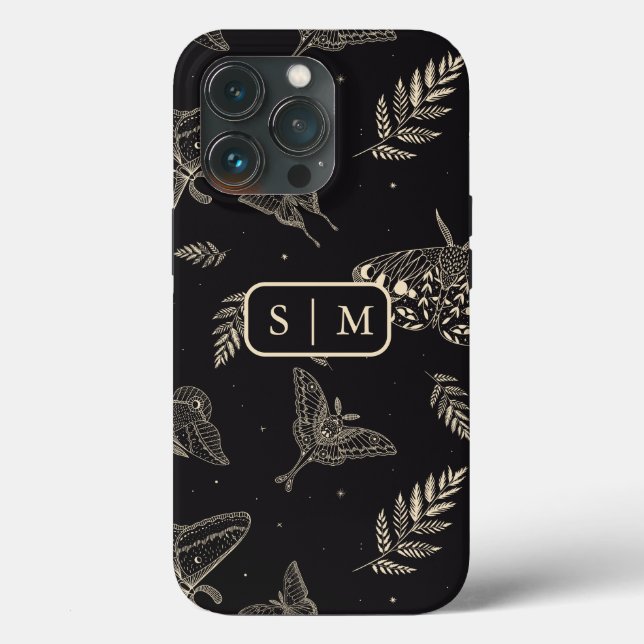 Funda De Case-Mate Para iPhone Moth Butterfly patrón Funda-Mate iPhone Estuche (Reverso )