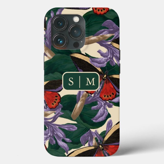 Funda De Case-Mate Para iPhone Moth Butterfly patrón Funda-Mate iPhone Estuche (Reverso )