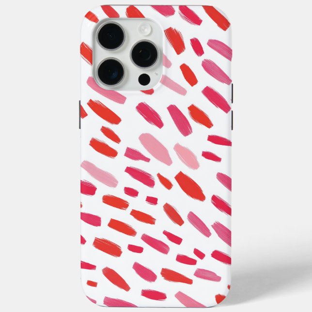 Funda De Case-Mate Para iPhone 🔴 Motif Abstrait Rouge Élégant 🎨 (Reverso )
