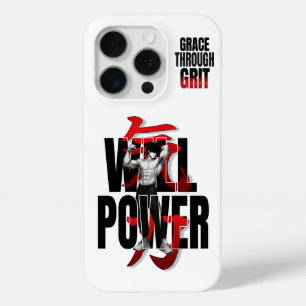 Funda Para iPhone 15 Pro Motivación de entrenamiento de VYTROS "WILLPOWER"