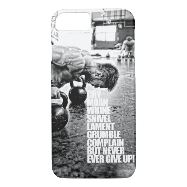 Funda De Case-Mate Para iPhone Motivación de gimnasio (Reverso)