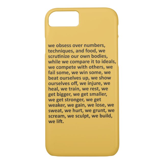 Funda De Case-Mate Para iPhone Motivación del gimnasio de entrenamiento de fitnes (Reverso)