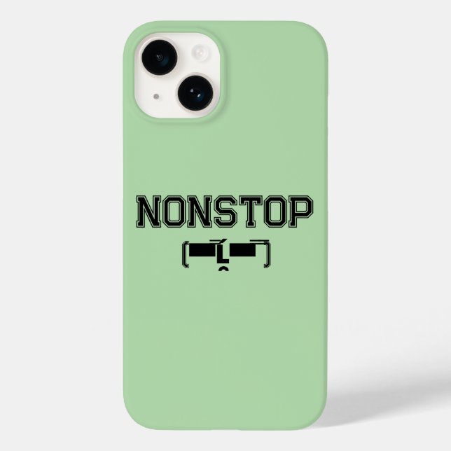 Funda De Case-Mate Para iPhone Motivación del Gimnasio NONSTOP Camiseta de Hoodie (Reverso )