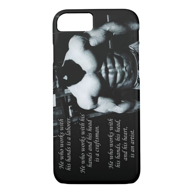 Funda De Case-Mate Para iPhone Motivación para la construcción de cuerpos (Reverso)