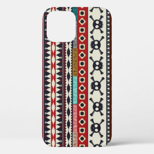 Funda Para iPhone 12 Motivo aztec, diseño de patrones sin inconveniente