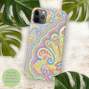 Funda Para iPhone 11 Pro Max Motivo de Arte Floral Paisley Ornado con Clase y C