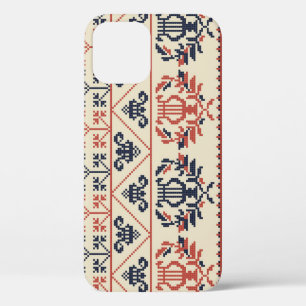 Funda Para iPhone 12 Motivo de bordado palestino, patrón ininterrumpido