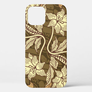 Funda Para iPhone 12 Motivos de batik indonesio con flora y fauna