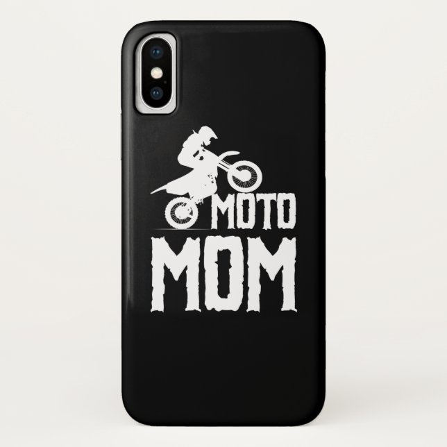 Funda De Case-Mate Para iPhone Moto Mom Motorcross (Reverso)