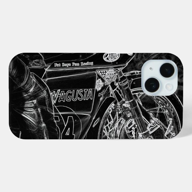 Funda De Case-Mate Para iPhone Motocicleta 1 iphcna (Reverso (Horizontal) )
