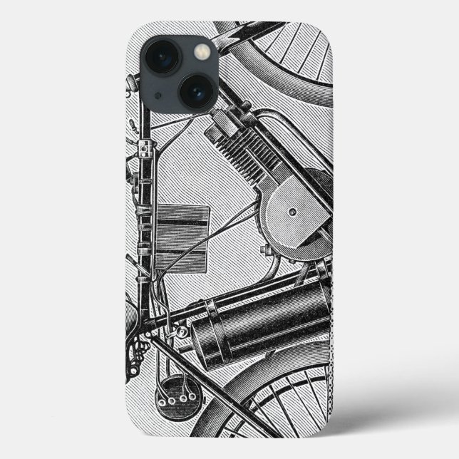 Funda De Case-Mate Para iPhone Motocicleta de Bouilly, 1895 (Reverso)