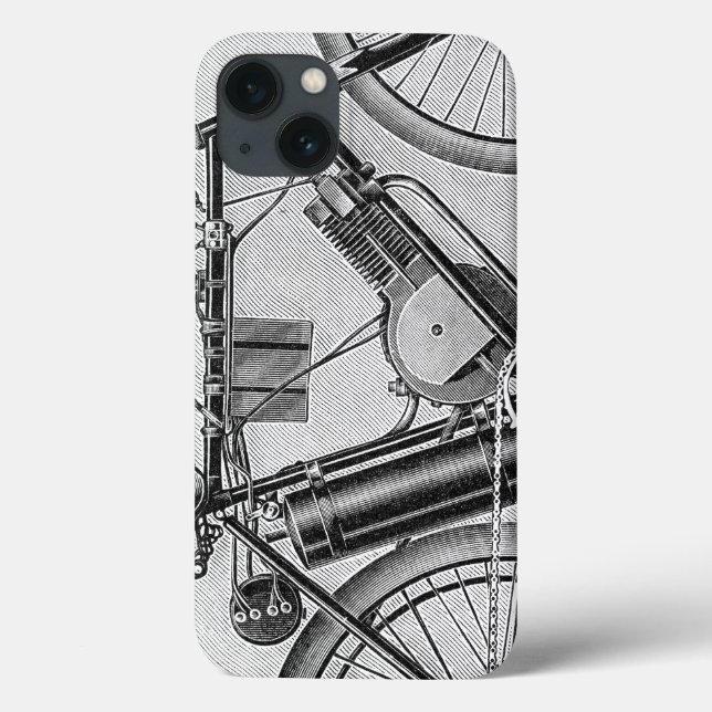 Funda De Case-Mate Para iPhone Motocicleta de Bouilly, 1895 (Reverso)