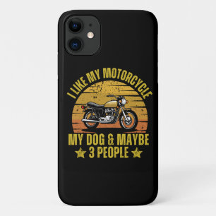 Funda Para iPhone 11 Motocicleta de perro