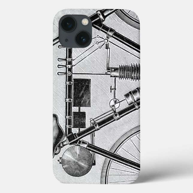 Funda De Case-Mate Para iPhone Motocicleta de Petrolette Omega, 1895 (Reverso)