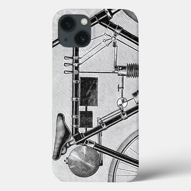 Funda De Case-Mate Para iPhone Motocicleta de Petrolette Omega, 1895 (Reverso)