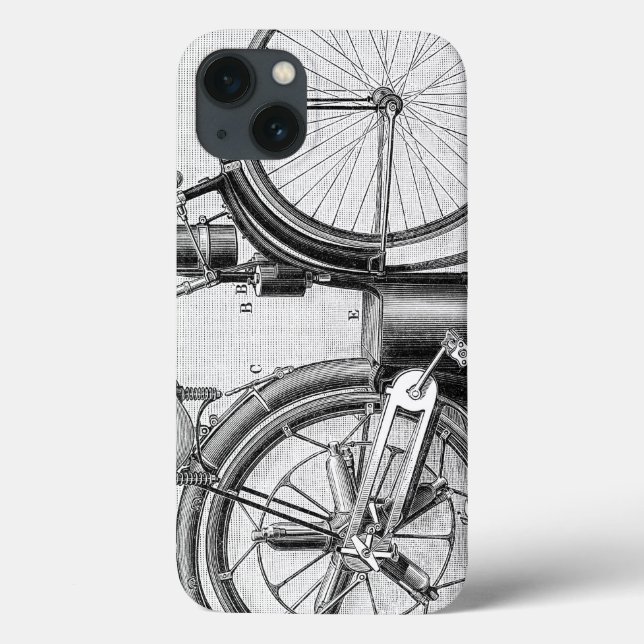 Funda De Case-Mate Para iPhone Motocicleta del mijo, 1895 (Reverso)