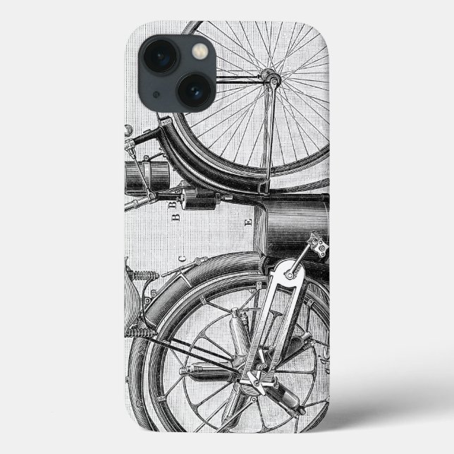 Funda De Case-Mate Para iPhone Motocicleta del mijo, 1895 (Reverso)