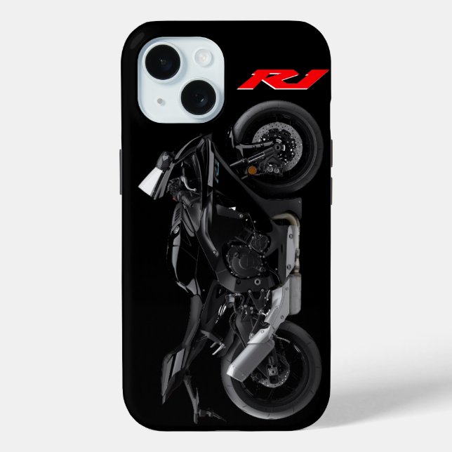 Funda De Case-Mate Para iPhone Motocicleta deportiva Black R1 (Reverso )