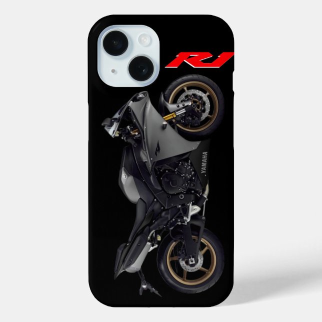 Funda De Case-Mate Para iPhone Motocicleta Gray R1 Sportsbike (Reverso )