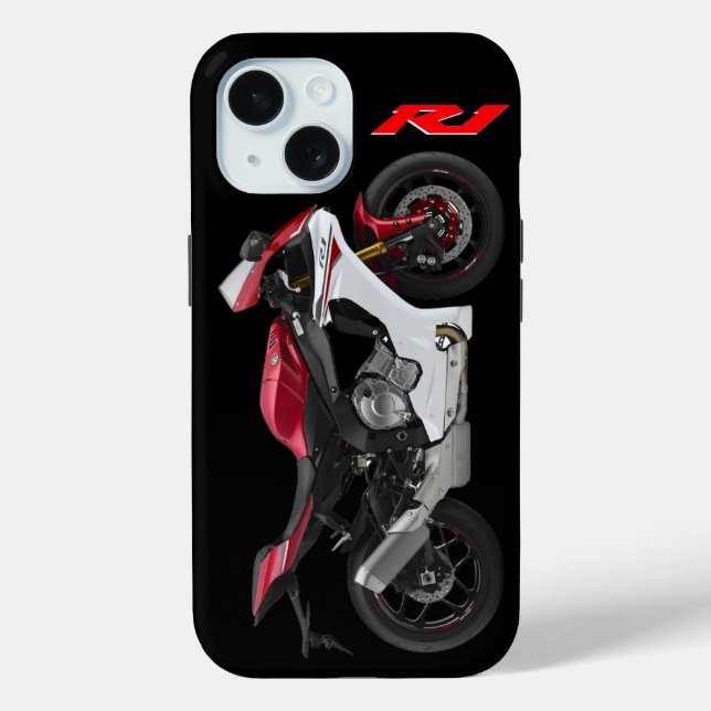 Funda De Case-Mate Para iPhone Motocicleta Red R1 Sportsbike (Reverso )