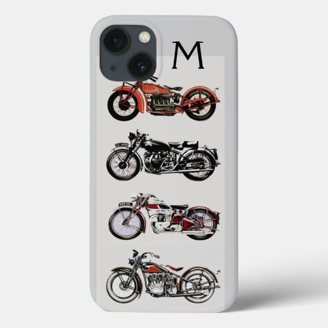 FUNDA DE Case-Mate PARA iPhone MOTOCICLETAS DE VINTAJE MONOGRAM (Reverso)